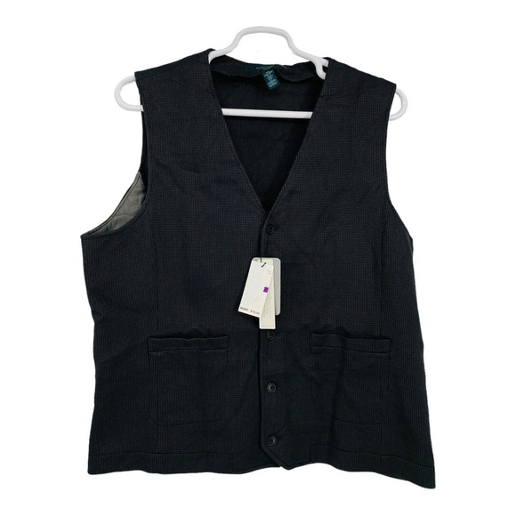 NWT Perry Ellis‎ Gray Slim Fit Sleeveless Suit Vest Men's Size XXLarge - Picture 1 of 10